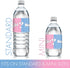 Gender Reveal Water Bottle Labels, 20 Count Pink and Blue Team Boy or Team Girl Stickers