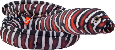 Wild Republic Living Ocean Zebra Moray EEL Stuffed Animal 54 Inches Plush Toy Recycled Water Bottles
