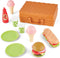 Kidoozie Lunch for Two Picnic Set - Imaginative Play Food Fun for Indoor or Outdoor Playset for Ages 2+