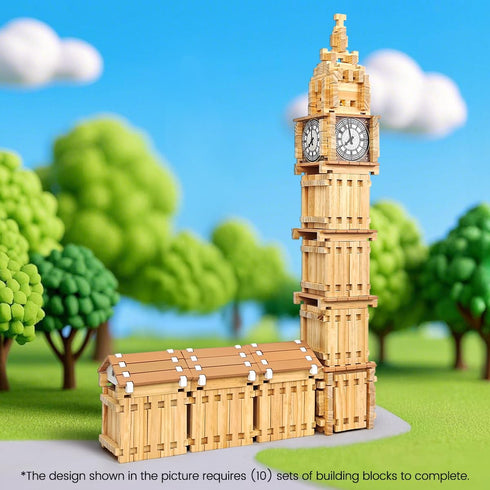 96 4-8 Jovi-mindlyNotchies PCS Wooden Blocks Wooden Toys with Storage Bag, Preschool Learning Toys Wood Blocks Building