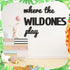 11 Pcs(40 Inch,Black) Beeveer Where the Wild Ones Play Nursery Sign Wooden Playroom Wall Decor Playroom Decoration Word