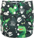Junior Big Cloth Diaper Pocket Reusable Washable Baby Toddler (Green Dinosaurs) for 2 to 7 Years Old