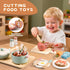 Toywoo Sets Playset Sets 3-5 Set) Wooden Play Kitchen Accessories Pretend Toy Pots and Pans for Kids Kitchen with Toy
