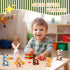 Vueos 6PCS 4inch Set 6 3+ Mini Dolls - Baby Doll with Animal Outfits & Accessories, Reborn Baby Dolls for Kids Role