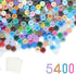 5400PCS Pixel Bricks, 1X1 Round Plates with 54 Colors and 2 Pack 10”x10” White Peel-and-Stick Baseplates Kit