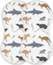 Australian Animal Koala Kangaroo Muslin Burp Cloths for Baby, 2 Pack 100% Cotton Washcloths for Boy and Girl