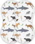 Australian Animal Koala Kangaroo Muslin Burp Cloths for Baby, 2 Pack 100% Cotton Washcloths for Boy and Girl