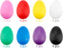 Augshy 18PCS Plastic Egg Shakers, Percussion Musical Egg Maracas, Easter Eggs in 8 Colors