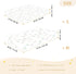 miaozhen 1 Pack 52x28 Cotton Baby Crib Sheets Comfy Breathable Pink and Green Daisy Flower and Bee Toddler Mattresses