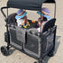 Redcoutt (W4 Stroller Snack Tray Compatible with Wonderfold Wagon - Upgraded with Extra Thick Base, Waterproof Faux