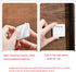 2 Pack Foldable Sliding Door Lock Handle, Sticky Safety Non Punching Grip Sticker for Closet, Window, Glass Doors