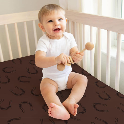 3-Piece Set Country, Sweet Jojo Designs Baby Crib Sheets (Western Cowboy) for Boys, Infant Nursery, Toddler Room