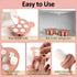 Baby Breastmilk Popsicle Molds & Fruit Food Feeder Pacifier Combo - BPA Free Silicone Teething Toys (Orange)