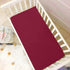 PaChyLuu 27"x39" Crib Sheets for Boys & Girls, Burgundy Solid Color Crib Sheet Ultra Soft Microfiber Fitted Sheets