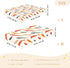 miaozhen 1 Pack 52x28 Cotton Baby Crib Sheets Soft Comfy Beauty Catfish Fishes White Playard Mattress Sheets