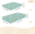 Jynexis 52x28 Crabs Underwater Blue Print Baby Crib Sheets, Cotton Fitted Crib Sheet, Soft Breathable, Fits Standard