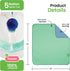 34" 36" (Pack 4) IMPROVIA Washable Underpads, x of - Heavy Absorbency Reusable Bedwetting Incontinence Pads for Kids