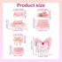 Goktvai 4 Sets 3in Angel Doll Clothes, Toy Collector Costume with Tops & Skirts for Display and Decoration ( Pink)