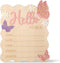 Yuomeaz Baby Arrival Sign, Newborn Announcement Sign, Wooden Hello World Newborn Signs Pink