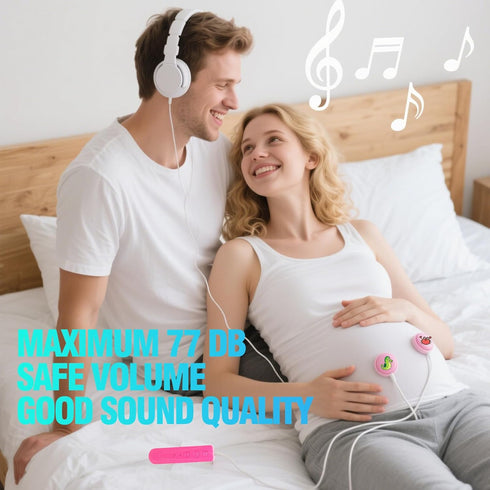 Wireless Bluetooth Pregnancy Headphones for Belly Gifts for Pregnant Women | Jellyfish Baby Bump Headphones | Smart