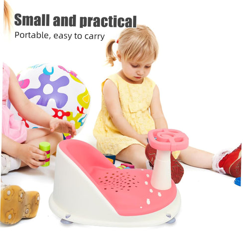 HAKIDZEL Bath Seat Featuring Strong Suction Cups and Non-Slip Base Bathtub Chair for Bathing Comfortable Sitting