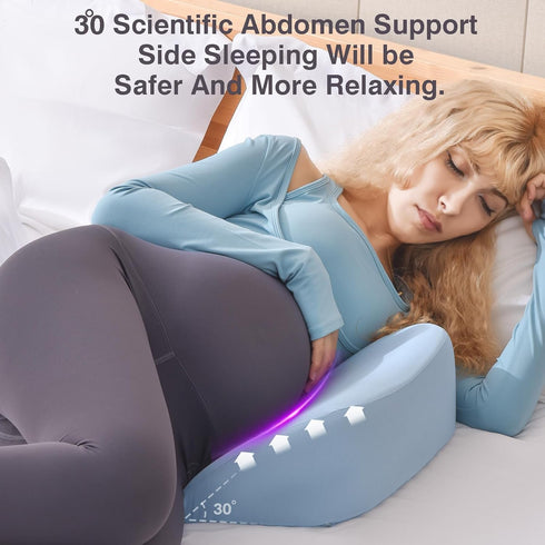 Pregnancy Pillows for Sleeping, Upgraded Memory Foam Maternity Pillow, Pregnancy Wedge Pillow for Pregnant Women