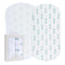 Bassinet Sheets Fitted Cover, Flexible Fit 100% Soft Jersey Knit Cotton - Neutral Grey Sage Diamond