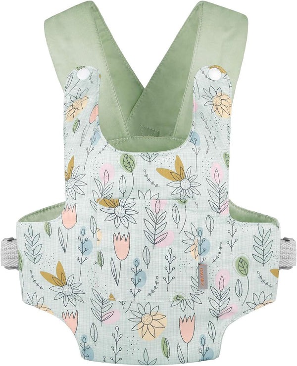 GAGAKU Baby Doll Carrier Accessory with Adjustable Straps for Kids – Green (Sunflower)