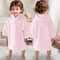 VOOVA & MOVAS Pink Toddler Hooded Towel with Bear Ear | 100%