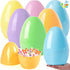 JOYIN 10" Jumbo Easter Eggs, 6PCS Pastel Plastic Giant Eggs Empty Fillable