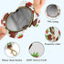 Valentines Chocolate Round Pacifier Storage Case with Zipper, Portable Pacifier Case for Travel, Diaper Bag & Purse
