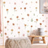 Small Flower Wall Stickers Boho Floral Wall Decals Watercolor Wildflower Decals Cute Flowers Stickers Removable Retro