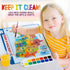 merka Placemats for Kids, 4 Pack Educational Mats for Dining Table, Non-Slip, Washable, Learning US Presidents & USA Map