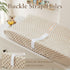 Homiest 2 Pack Changing Pad Cover, White + Beige Changing Table Sheets, Ultra Soft Fleece Minky Dot Fabric, Breathable