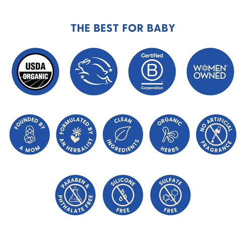 Motherlove Baby Hand & Knee Balm, 1 oz Herbal Ointment for Crawling Babies, Organic & Cruelty Free