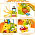 1 2 4 12-18 1-2 Marstone Toddler Toys for Year Old Boys and Girls Gifts: Educational Elephant Slide with Animal Car