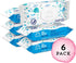 99% Free,72 Count (Pack 6) Amazon Brand - Mama Bear Water Baby Wipes, Hypoallergenic, Fragrance