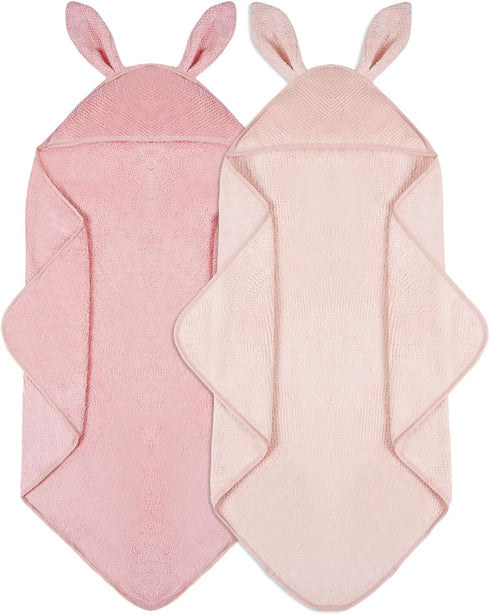 YUMKUKIM Baby Hooded Towel 2 Pack Bath Towels for Newborn with Animal Design
