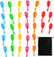 Resinta 30 Pieces Neon Maracas Shakers - Mini Noisemaker Bulk Colorful Noise Maker for Mexican Fiesta Party Favors