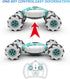 GoolRC RC Stunt Car - 2.4GHz 4WD Remote Control Car, Deformable Off Road Car with 360° Flips (Blue)