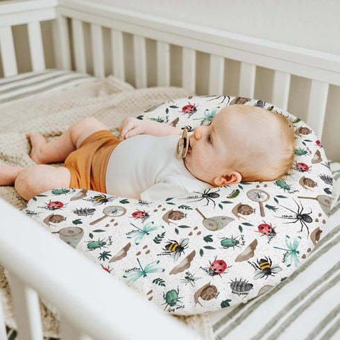 Hunt Baby Nursing Pillow Covers for Boy Girl Bees Snails Dragonflies Nursing Slipcovers for Breastfeeding Pillows