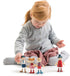 3+ Tender Leaf Toys - Doll Family - Cute Wooden Flexible Doll Family for Kid's Dollhouse, Four Pcs of Multicultural