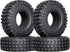 Hobbypark Soft Rubber SCX24 Tires 1.0 Rock Crawler for 1/18 TRX4M Axial SCX24 (4PCS, 54x20mm)