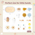 Set 19-Piece 3+ Wooden Tea for Toddlers, Dual-Flavour Pretend Play Tea Party Tray with Wood Cups, Lemon & Mint Tea