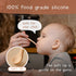 Moonkie Silicone Baby Spoons Set of 4, Bendable Feeding Utensils for 4+ Months
