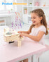 8-12, 3D 8 9 10 11 13 14 15 16, 12-14 Poraxy STEM Toys for Girls Age Playable Piano,Wooden Puzzles Craft Kits for Girls