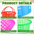 50 4.3 6.7 400g Wenqik Pcs Plastic Easter Baskets for Kids Bulk x in Easter Egg Baskets Empty Plastic Buckets