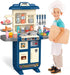 Playset 3-5 40+ Set 4-8, Doloowee Kids Kitchen - Kitchen Toy for Toddlers with Accessories, Toy Kitchen for Kids Ages