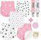 Dodo Babies 5-Pack Baby Burp Cloths - Soft & Absorbent Baby Spitup