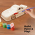 Kraftic Woodworking Building Kit for Kids and Adults - 3 Educational DIY Carpentry Projects, Wooden Military Jet, Race